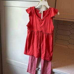 Girls Dress + Leggings Set